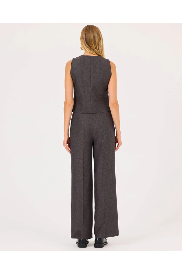 Bele Oturan Astarlı Yelek - 7