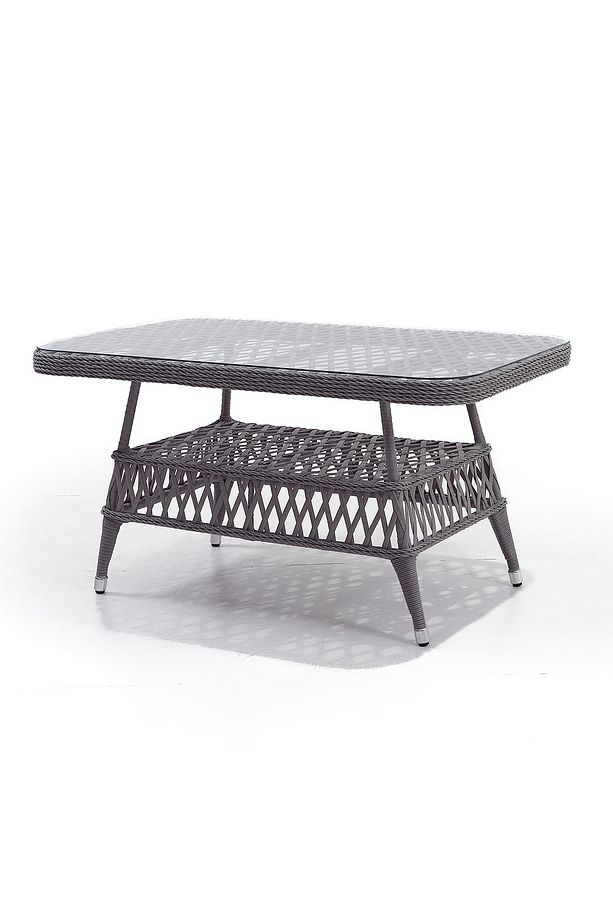 Linda Rattan Bahçe Balkon Oturma Grubu (3 1 1 MASA 2 PUF) Salıncak - 8