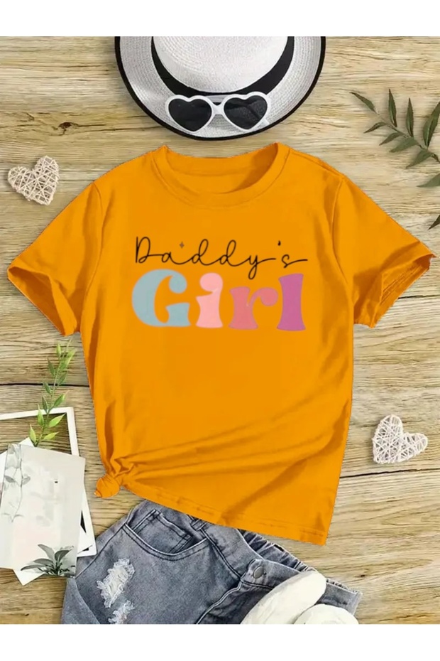 Daddy's Girl Printed Children's Oversize T-Shirt