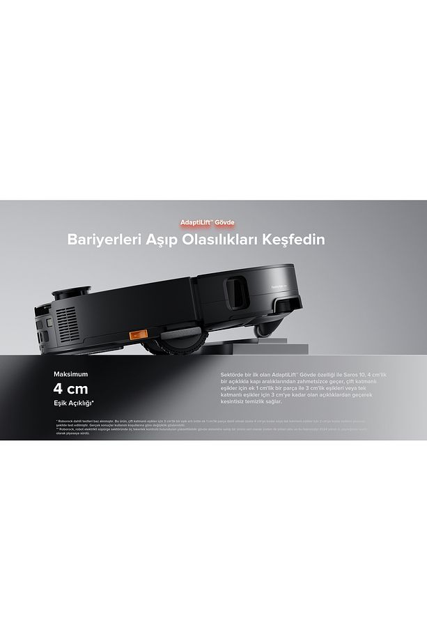 Saros 10 Akıllı Robot Süpürge siyah - 5