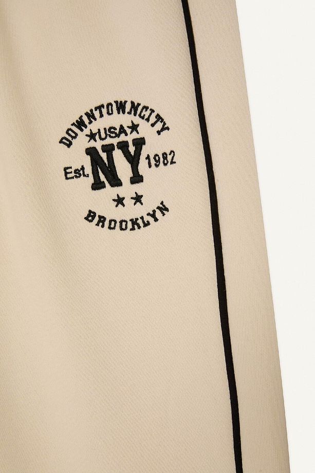 Kız Çocuk Beli Lastikli Baskılı Pamuklu Jogger Eşofman Altı D8092A824WN - 8
