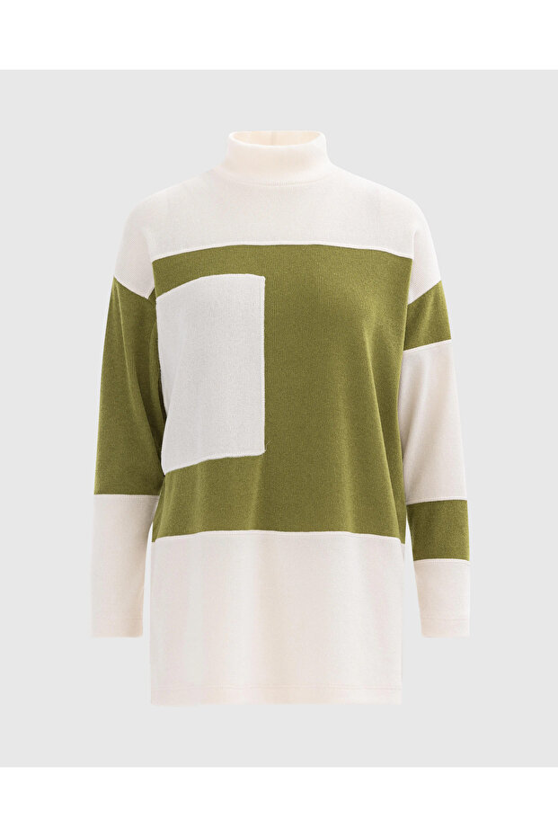 Dik Yakalı Triko Tunik - 9