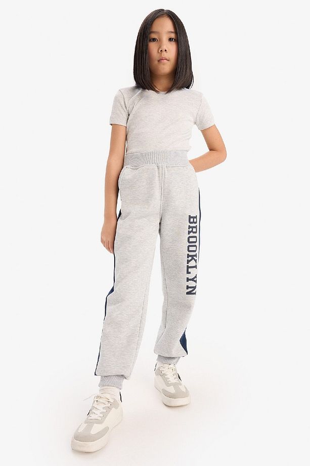 Kız Çocuk Baskılı Kalın Jogger Eşofman Altı D7010A824WN - 3