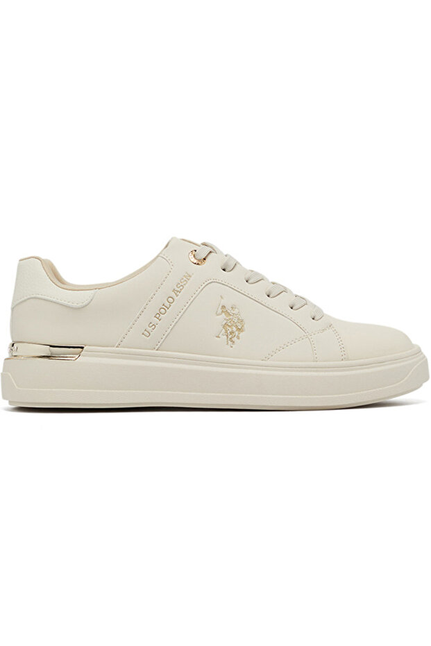 Women's Beige Low-Top Sneakers - Designed for Style, Comfort & Versatile Look
