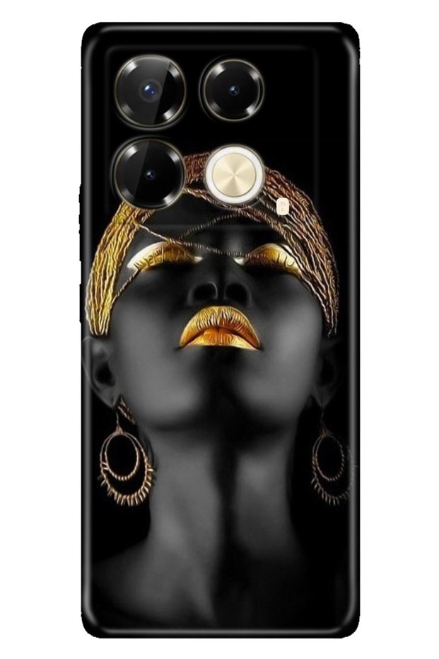 Samsung Galaxy A36 6.7 "Case Camera Protection Silicone Non-Peelable African Girl