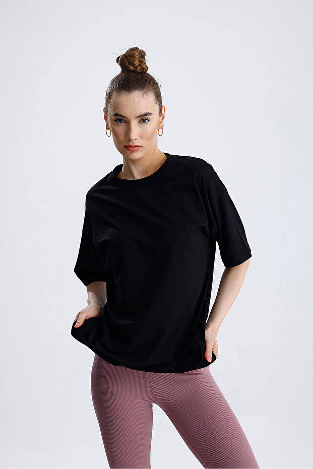 Owersize  Unisex Pamuklu Tshirt - 7