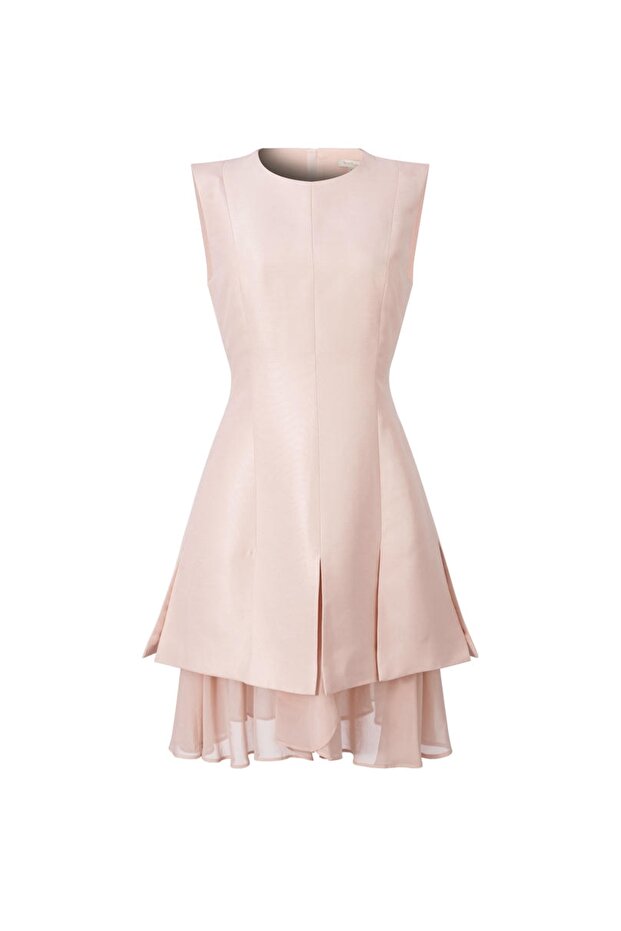 فستان من الشيفون ذو حافة متعددة - 5