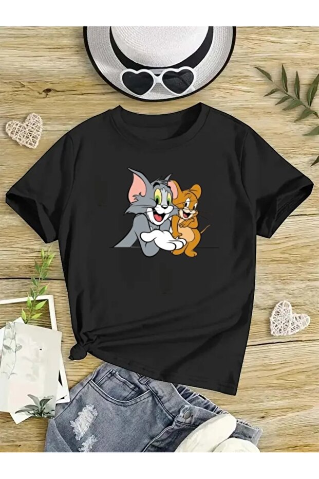 Tom and Jerry Printed Oversize T-Shirt