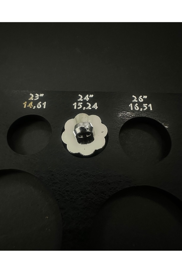 Polnet Button Gümüş Taşlı Metalize Abiye Düğme 10 Adet. - 3