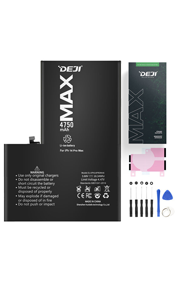 iPhone 14 Pro Max Uyumlu Mucize Batarya 4750mAh - 1