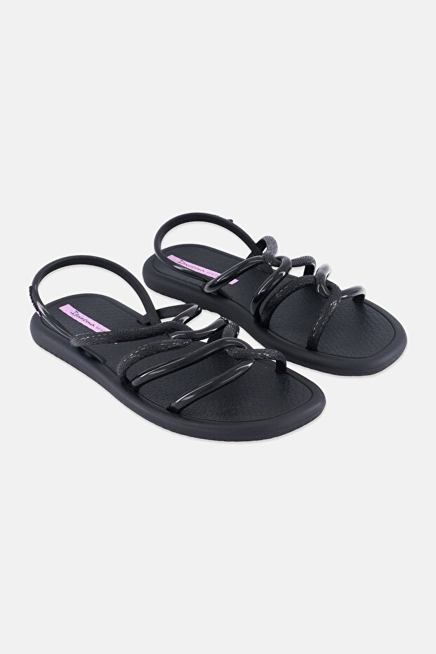 Women Sling Back Open Toe Sandals, Black