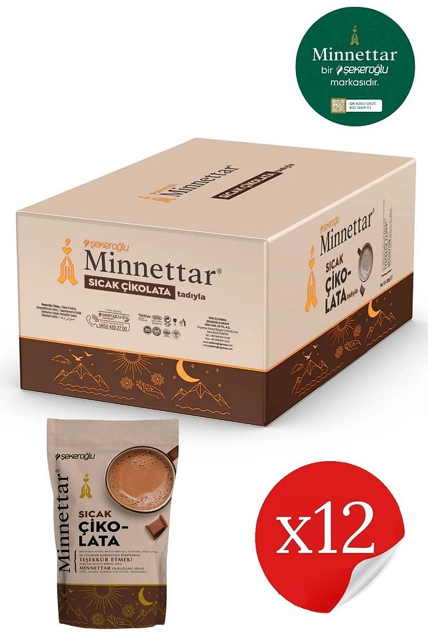 Minnettar Sıcak Çikolata 12 X 200 gr ( 12 Paket ) - 5