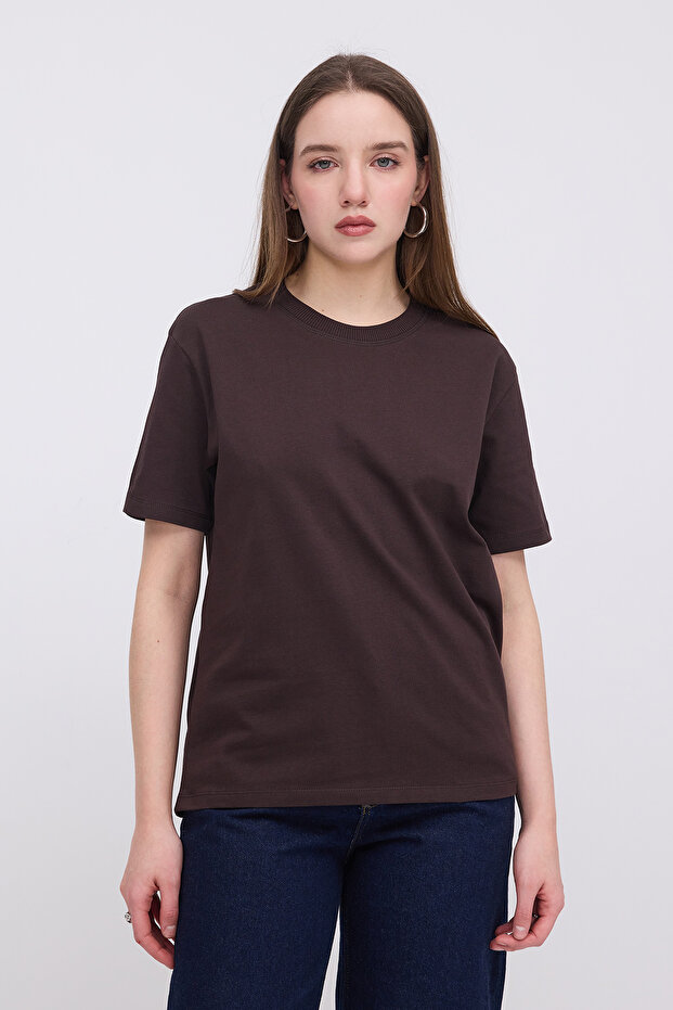 Bisiklet Yaka Basic T-shirt P10404 - 4