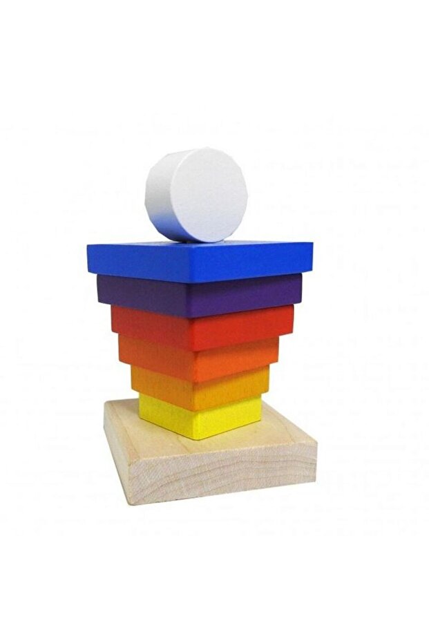 Dřevěná hračka, "pyramida 1" - 5