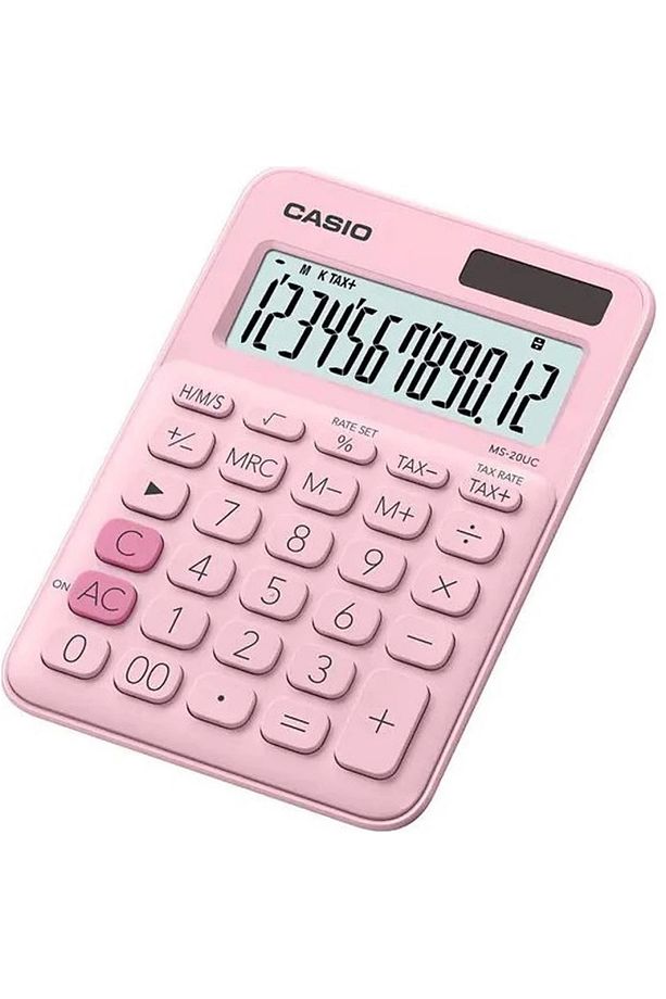 Ms-20uc-pk 12 Hane Açık Pembe Masa Üstü Hesap Makinesi - 1