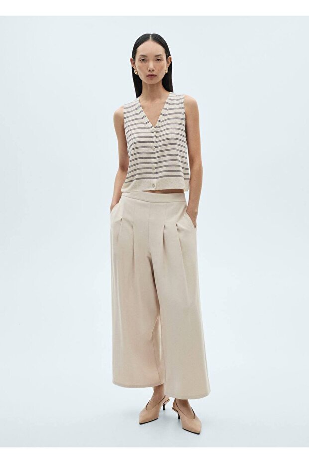 Düğmeli örgü yelek - 2