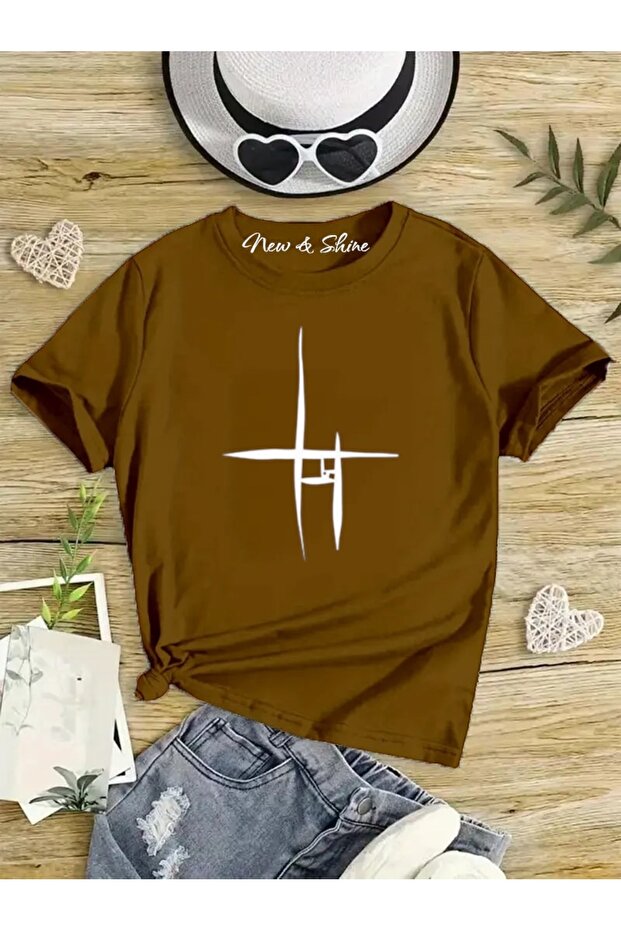 Linear Printed Oversize T-Shirt