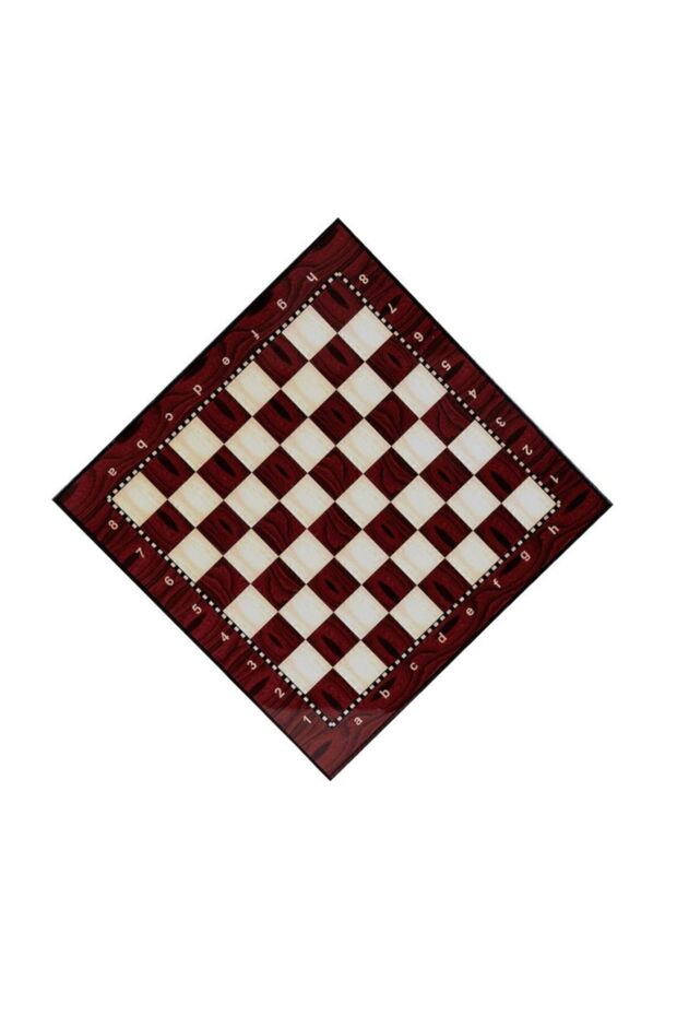 لوح شطرنج كبير الحجم 36.5×36.5 سم وقطع داما، لعبةين في واحد بدون قطع