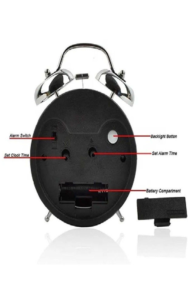 Nostaljik Işıklı Çalar Masa Saati - 4