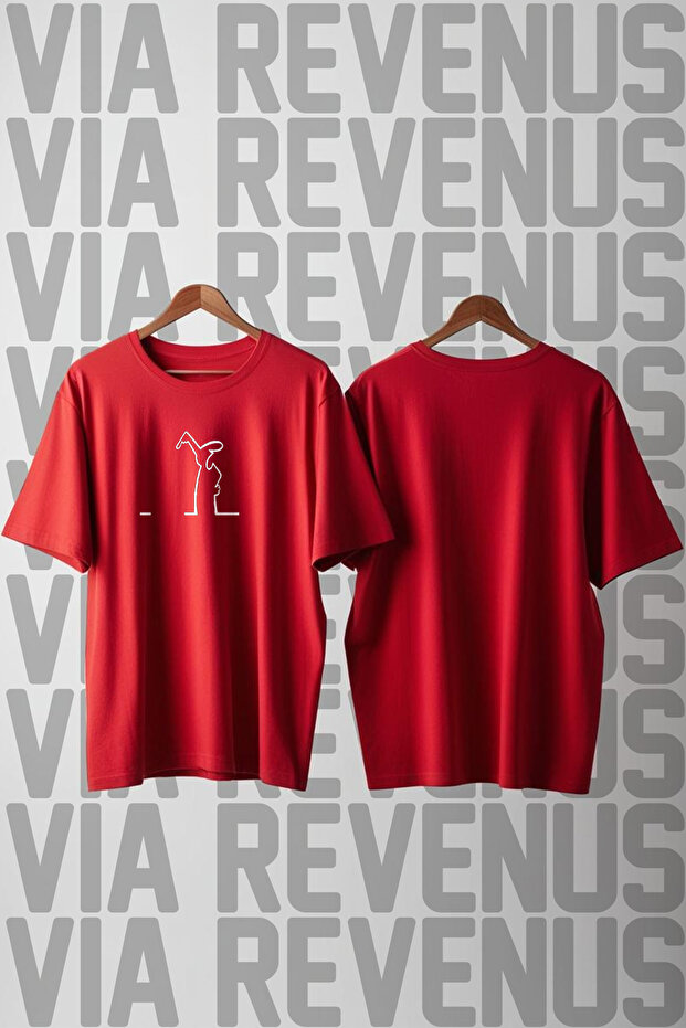 Mr. Curious / Mr. Linea Printed Crew Neck Wide Fit Unisex Tshirt