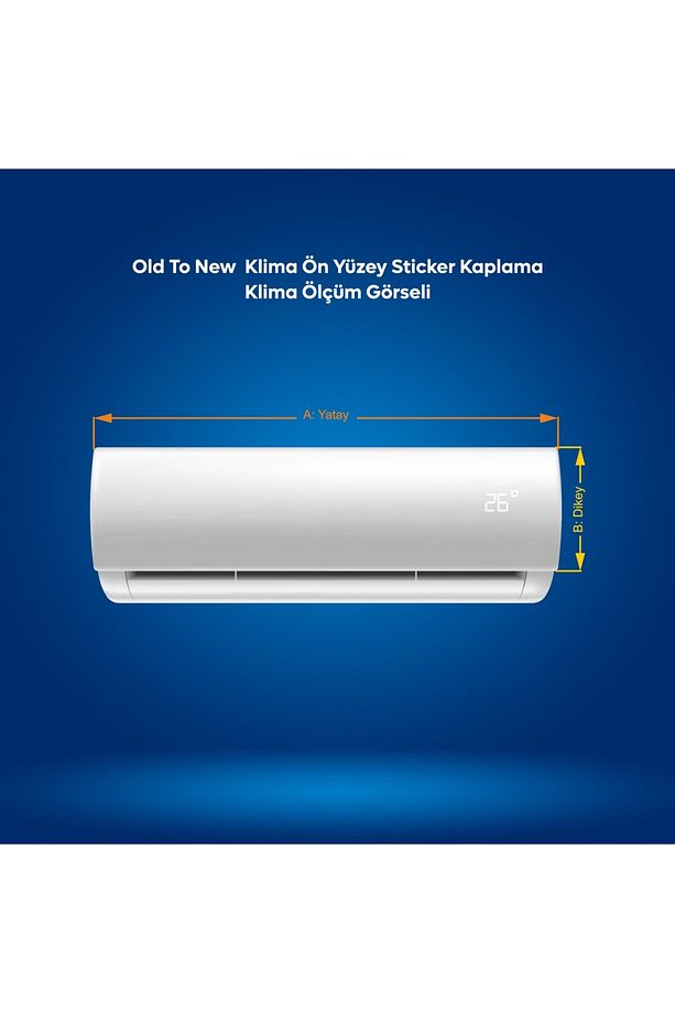 Monokrom Akış Ön Yüzey Klima Sticker Kaplama - 3
