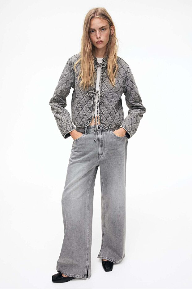 سترة جينز مبطنة - 1