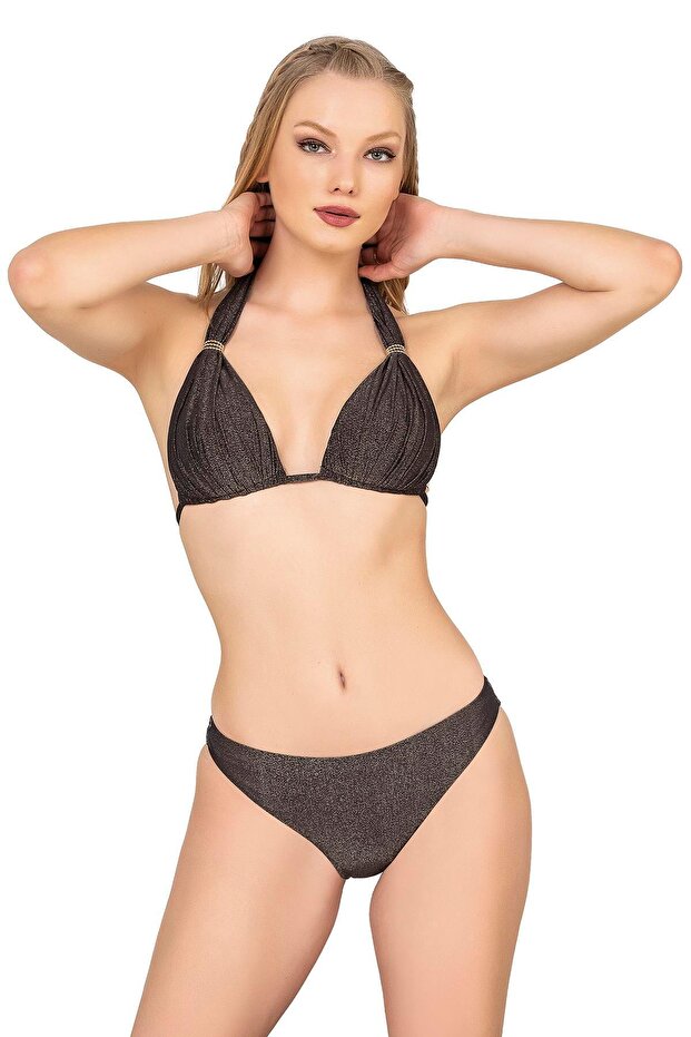 Women's Half Padded Glitter Bikini Set
