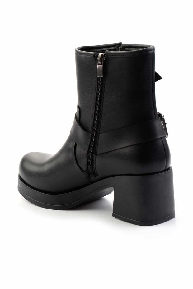 Siyah  Kadın Bot & Bootie K02197072009 - 4
