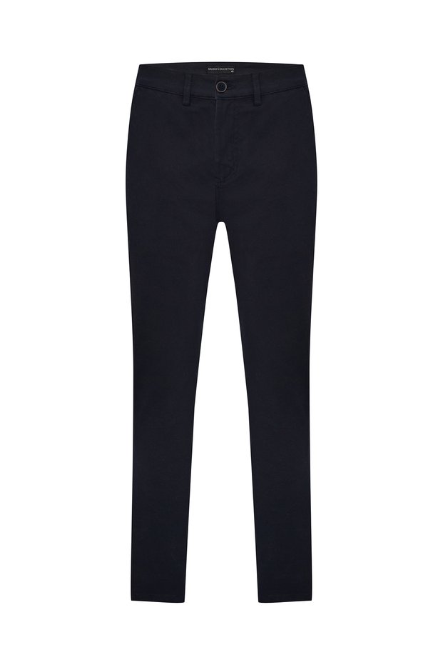 Men's Navy Blue Slim Fit Chino Pants