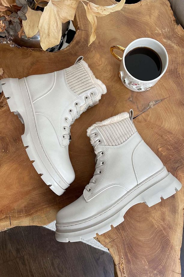Bej Kadın Bot & Bootie K02688008009 - 1