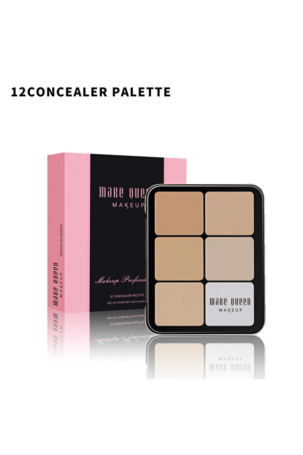 Make Queen Makeup Concealer Palette 12 Colors - 3