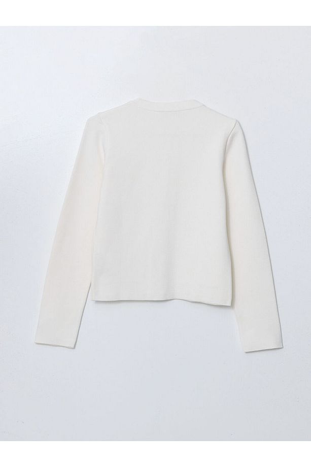 LCW Modest Bisiklet Yaka Kadın Triko Hırka - 6