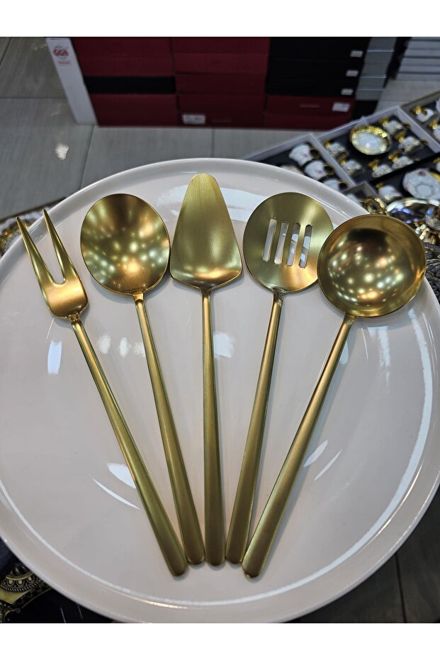 5 Parça Lüks Servis Seti - 1