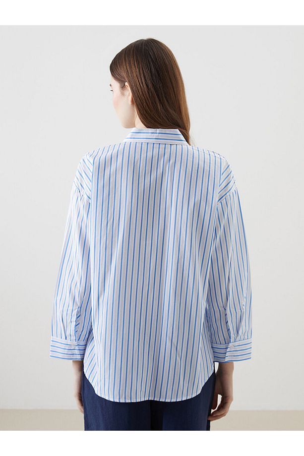LCW Modest Taşlı Oversize Kadın Gömlek Tunik - 4