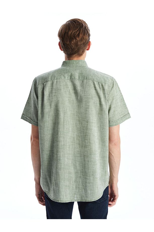 LCWAIKIKI Classic Regular Fit Keten Erkek Gömlek - 4