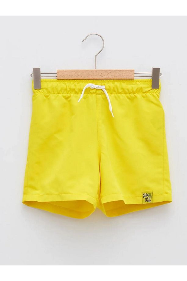 LCW Kids Sarı Beli Lastikli Basic Erkek Çocuk Deniz Şortu - 1