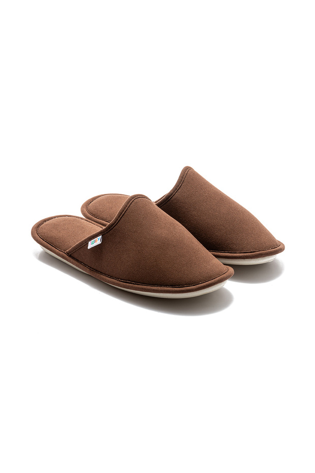 Holly Women, Waiter Size House Slippers Brown 36/41