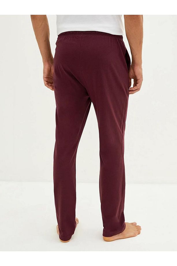 Bordo Standart Kalıp Erkek Pijama Alt - 5