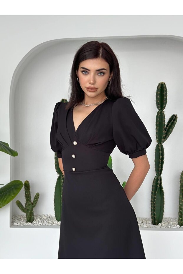 Linda Midi Elbise - 3