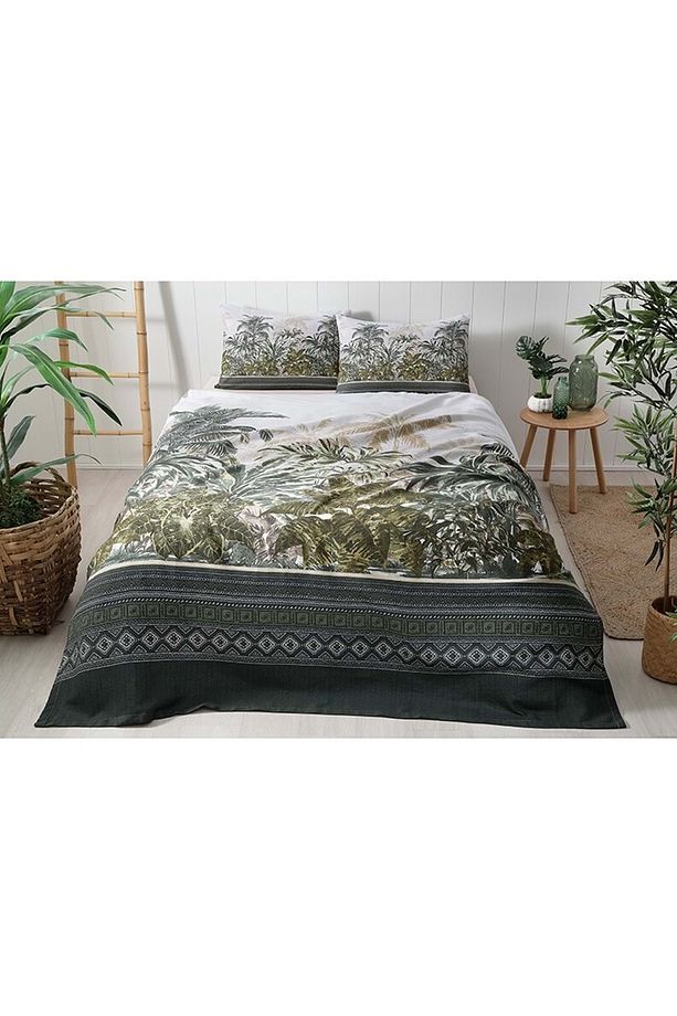 Ranforce Tek Kişilik Pike Takımı-ethnic Jungle Yeşil - 1