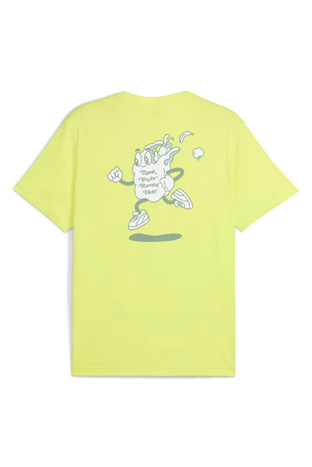 Graphics Erkek Sarı Koşu T-Shirt 52656439 - 5