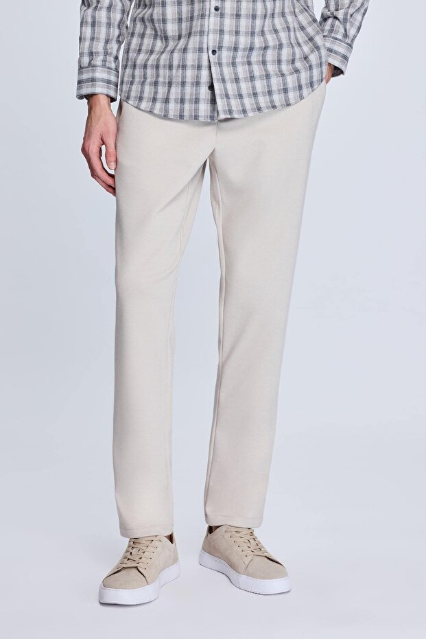 Stone Dynamic Fit Patterned Casual Jogger Trousers with Side Pockets - 1