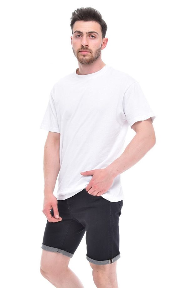 Erkek Kot Şort Slim Fit Jean Şort - C342 - 7