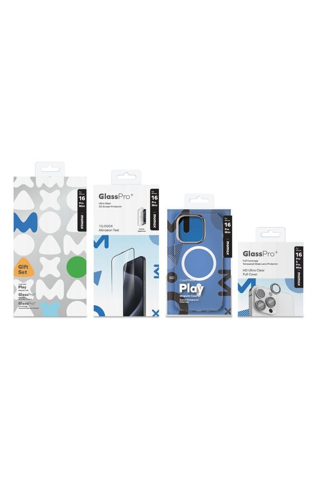 iPhone 16 Pro Max Protecton Bundle Set (MXAP24XLT + PZAP24F1XLD + PZAP24CL1D) - 1