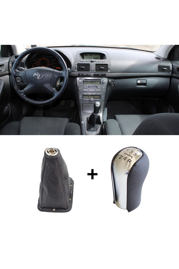 Toyota Avensis (2003-2006) Model Compatible Gear Shift Knob Nickel Plated Bellows