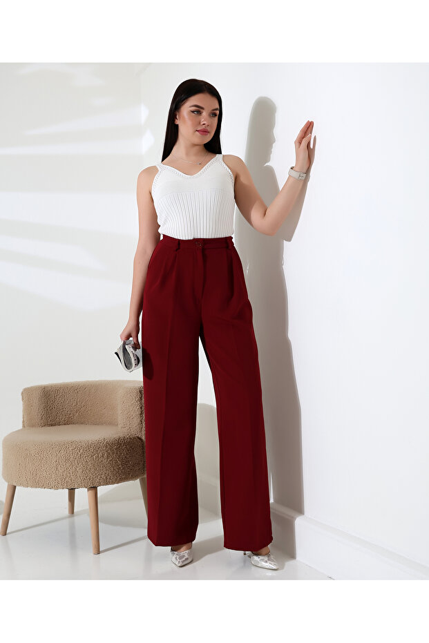 Bol Paça Model Kumas Pantolon - 2