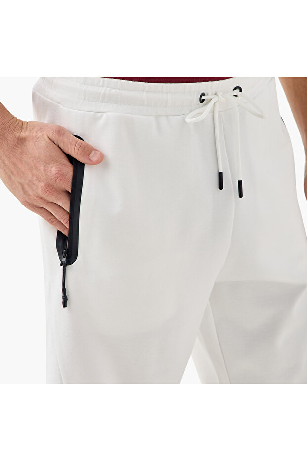 Zipper Pocket Detail Shorts with Drawstring Closure - 4