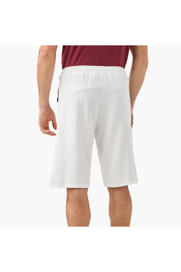 Zipper Pocket Detail Shorts with Drawstring Closure - 3