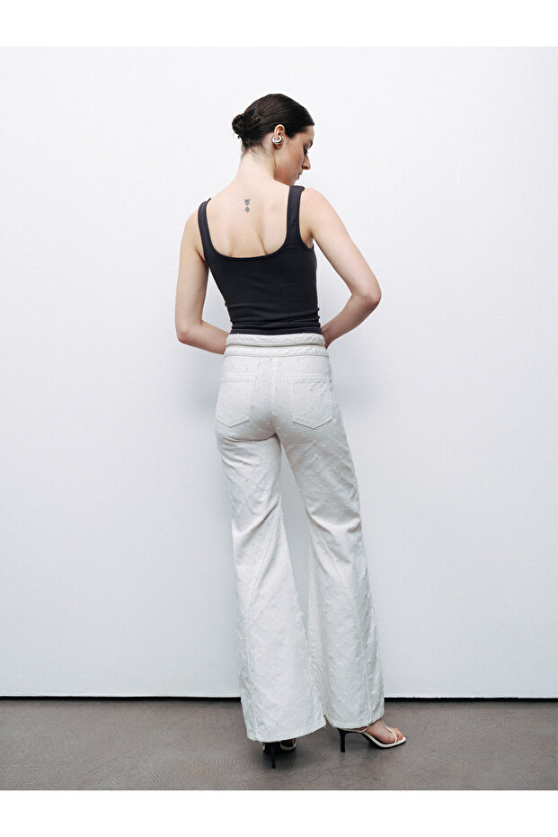 Baskı Detaylı Crop Top - 5