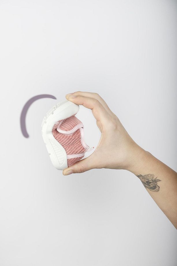 Memory Foam %100 Pamuk Kadife Çocuk Ilk Adım Ayakkabı Panduf - 5